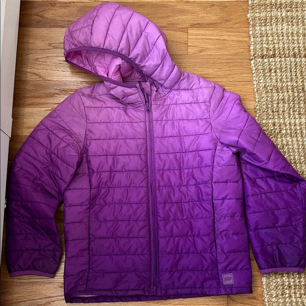 GAP Kids Vibrant Purple Puffer Jacket